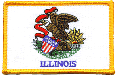 Illinois Flag Patch
