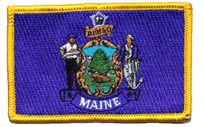 Maine Flag Patch