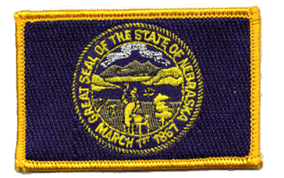 Nebraska Flag Patch