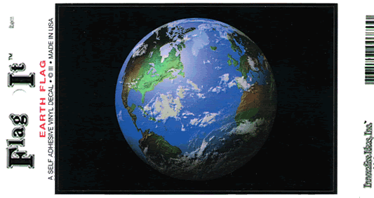 Earth Flag Decal Sticker