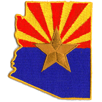 Arizona State Shaped Patch