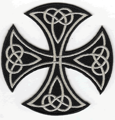 Celtic Cross Cutout Patch