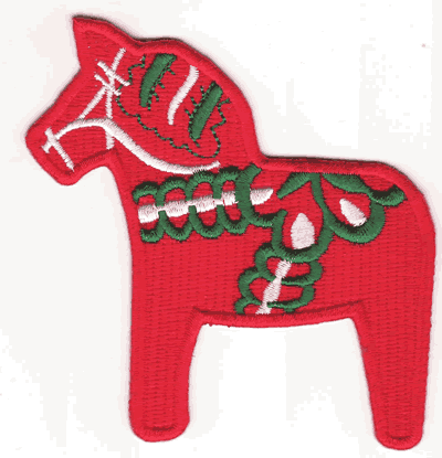 Dala Horse Red Patch