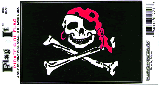Pirate Girl Decal Sticker