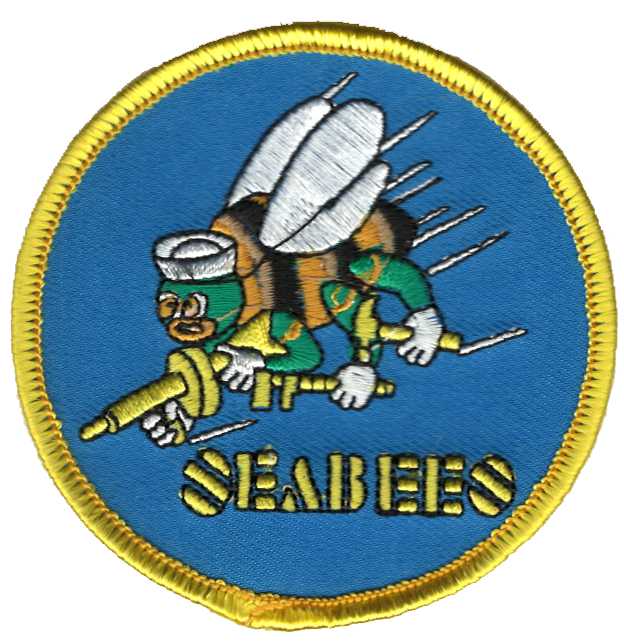 Seabees Flag Patch Iron On Patches - From Flag It Products