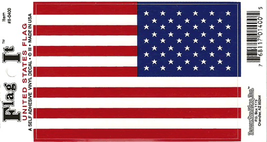 United States American Flag Decal Sticker *REVERSE*