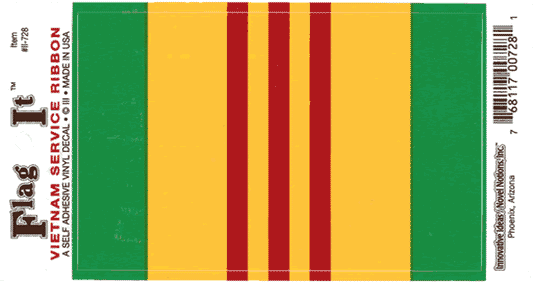 Vietnam Service Ribbon Decal Sticker